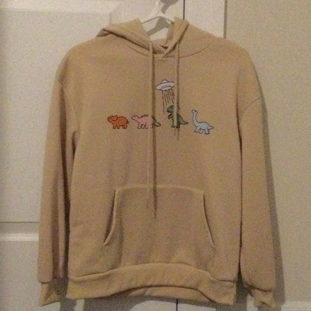 Shein - Cartoon Graphic Drop Shoulder Drawstring Thermal Lined Hoodie
